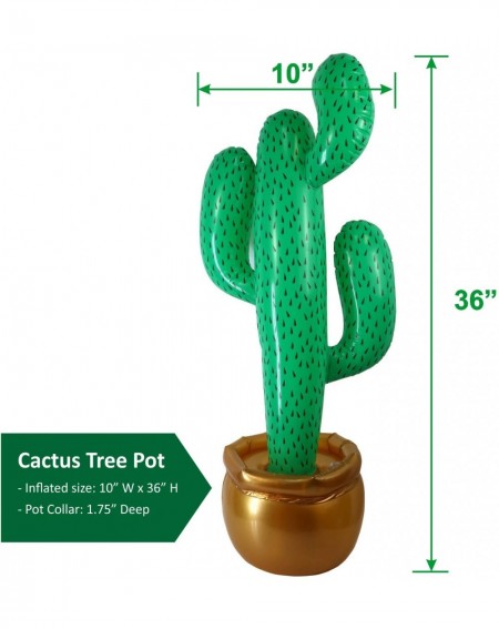 Party Favors 2 Pack Inflatable 36" Cactus Prop Décor for Mexicano Fiesta Theme Party Decorations- Cinco De Mayo Prop- Hawaiia...