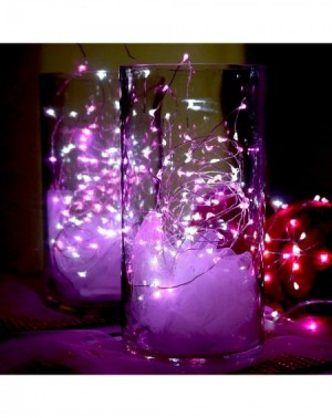 Outdoor String Lights [12-Pack] 8 Modes Fairy String Lights with Timer- 20 LEDs Lights on 6.5ft Silver Wire-Fairy Lights Batt...