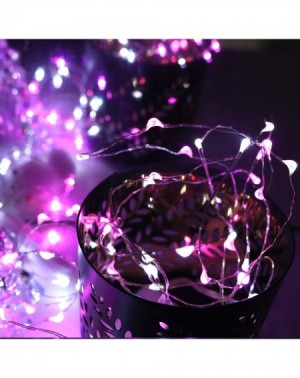 Outdoor String Lights [12-Pack] 8 Modes Fairy String Lights with Timer- 20 LEDs Lights on 6.5ft Silver Wire-Fairy Lights Batt...