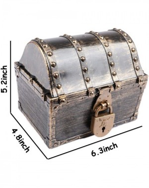 Party Favors Kids Pirate Treasure Chest with and Without Accessories.（Bronze Silver） - Bronze(chest Only) - CE19CD33XMU $12.80