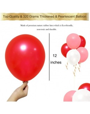 Balloons 100 Count 320 Grams Thickened Assorted Color Balloons for Baby- Birthday- Wedding- Church- 12 Inches- White- Red- Fl...