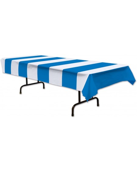 Tablecovers Stripes Tablecover- 54 by 108-Inch- Blue/White - CJ11T1KJEDL $17.17