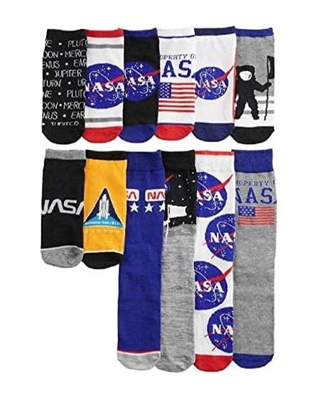 Advent Calendars NASA Space 12 Days Of Socks Advent Calendar Set (Mens 8-12) - C918ASAAE0A $83.88