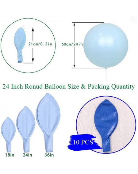 Balloons 24 Inch Latex Round Balloons 10 Pack Royal Blue Thick Giant Balloons for Photo Shoot Wedding Baby Shower Birthday Pa...