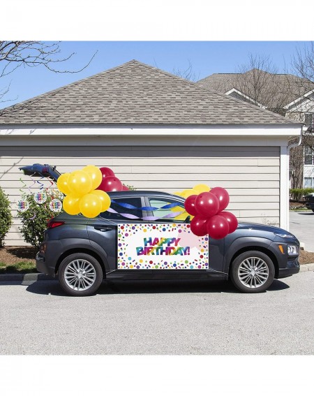 Balloons Rainbow Birthday Parade Car Decorations Kit - CQ198KZTDTS $32.80