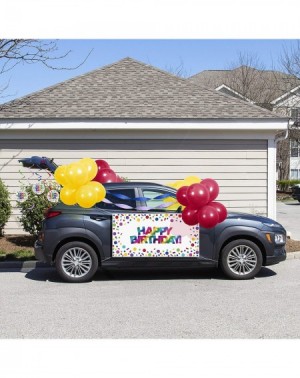 Balloons Rainbow Birthday Parade Car Decorations Kit - CQ198KZTDTS $16.85