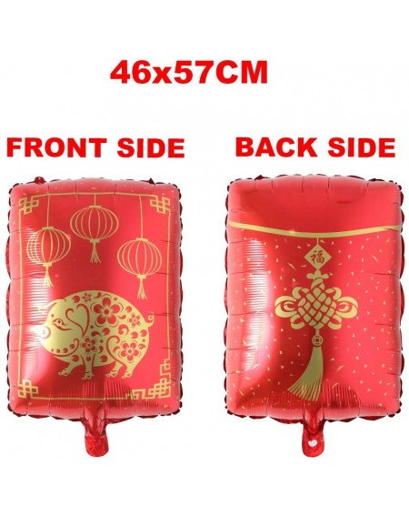 Balloons 2020 Chinese red Bag Happy New Year Firecracker red Envelope Helium Balloons Party Decoration Foil Balloons Party Su...