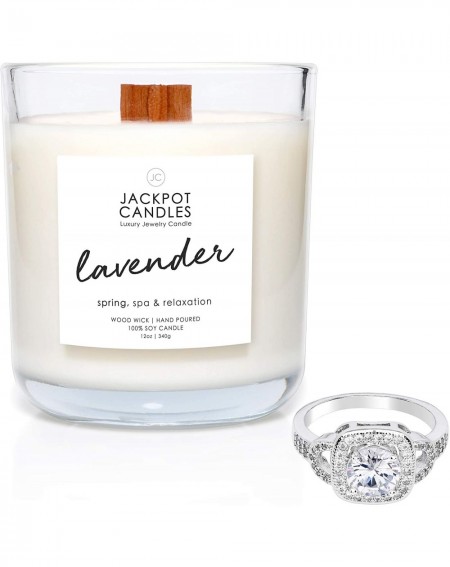 Cake Decorating Supplies Lavender Candle with Ring Inside (Surprise Jewelry Valued at $15 to $5-000) Ring Size 8 - Lavender -...