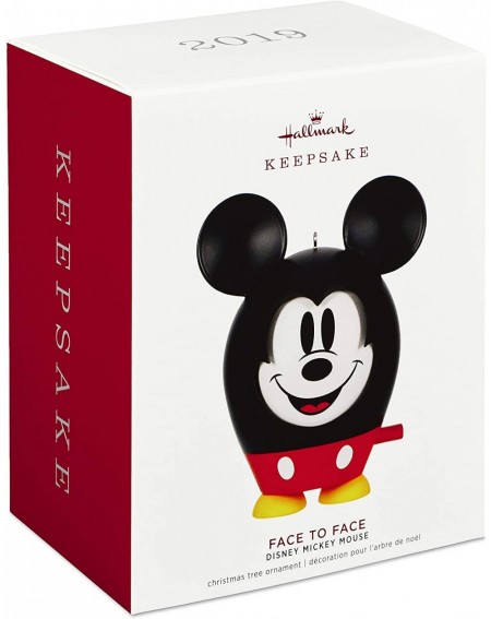 Ornaments Christmas 2019 Year Dated Disney Mouse Ornament- Mickey Face to Face - CR18OEL0QK5 $15.13