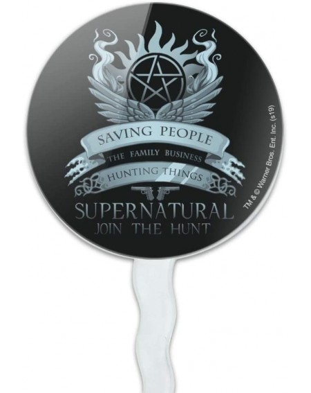 Cake & Cupcake Toppers Supernatural Saving People Hunting Things Cupcake Picks Toppers Decoration Set of 6 - CX18X89RWH2 $8.56