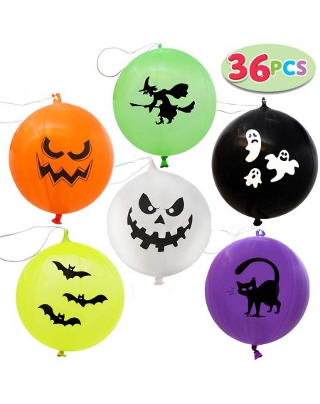 Balloons 36 Pieces Halloween Punch Balloons for Halloween Punching Balloon Party Favor Supplies Decorations - CT18HLDA3GZ $23.91