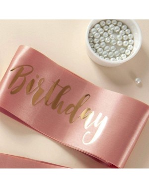Favors Cheers to 57 Years Birthday sash- Rose Gold Girl 57th Birthday Gifts Party Supplies- Women Pink Party Decorations - C9...