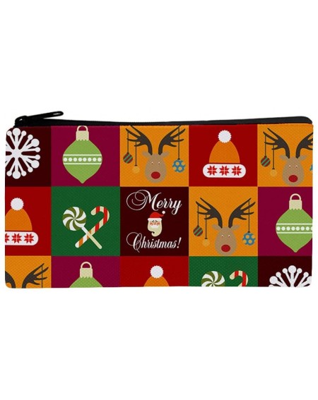 Swags Christmas Students Fashion Leisure Pencil Case Storage Makeup Bags Coin Purse- Christmas Ornaments Advent Calendar Pill...
