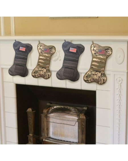 Stockings & Holders Tactical Christmas Stocking with Molle Gear (Black C) - Black C - C318EIUWEKE $16.02