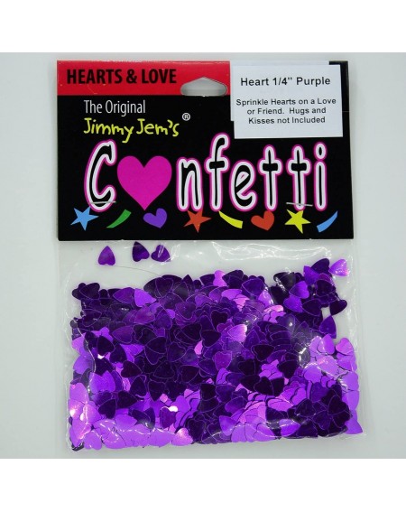 Confetti Confetti Heart 1/4" Purple - Retail Pack 8587 QS0 - C618CHXGY4T $15.38