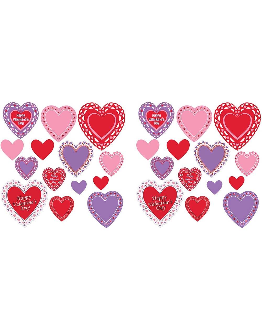 Streamers Valentine's Day Cutouts 28 Piece- 4"-12"- Multicolor - C618E9DILON $12.27