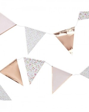 Banners Rose Gold Paper Party Bunting - 3.5 Metres - CD18DHATS5A $10.63