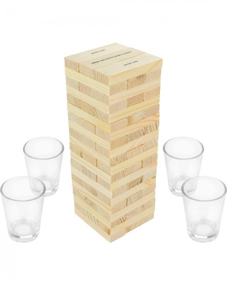 Party Tableware Dunken Blocks Shot Glass Drinking Game- A Tower Of Fun!. - CR123SRWHI1 $15.86