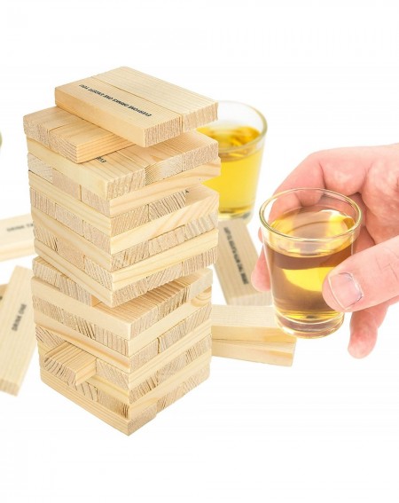 Party Tableware Dunken Blocks Shot Glass Drinking Game- A Tower Of Fun!. - CR123SRWHI1 $15.86