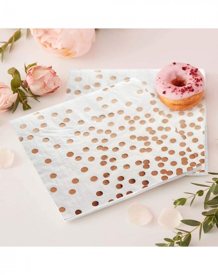 Party Packs Rose Gold Party Supplies (Rose Gold Plates- Cups- Napkins (25 Serves)) - Rose Gold Plates- Cups- Napkins (25 Serv...