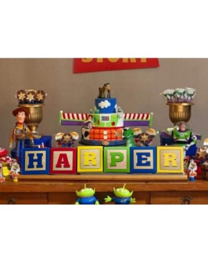 Party Favors ABC Block Party Decorations Favor Boxes (5.5 x 5.5 x 5.5 inch- 12ct Package - 3 Blue- 3 Red- 3 Green- 3 Yellow) ...