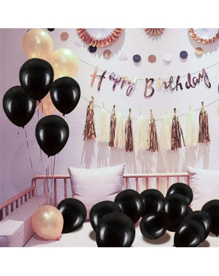 Balloons Black Balloons Latex Party Balloons- 100 pcs 12 Inches for Black Themed Wedding- Special Decoration- Birthday Party ...