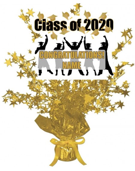 Centerpieces Class of 2020 Graduation Gold Custom Centerpiece (Each) - CG18O9LAIQZ $31.27