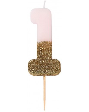 Birthday Candles Bday 1 1st Birthday Candle Cake Topper- 3"- Pink - Pink - CF189IUC33L $8.43
