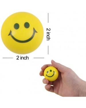 Party Favors 40 Pcs Face Squeeze Balls- 2inches Face Stress Balls Yellow Smile Squeeze Balls Mini Stress Relief Balls for Fin...