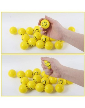 Party Favors 40 Pcs Face Squeeze Balls- 2inches Face Stress Balls Yellow Smile Squeeze Balls Mini Stress Relief Balls for Fin...