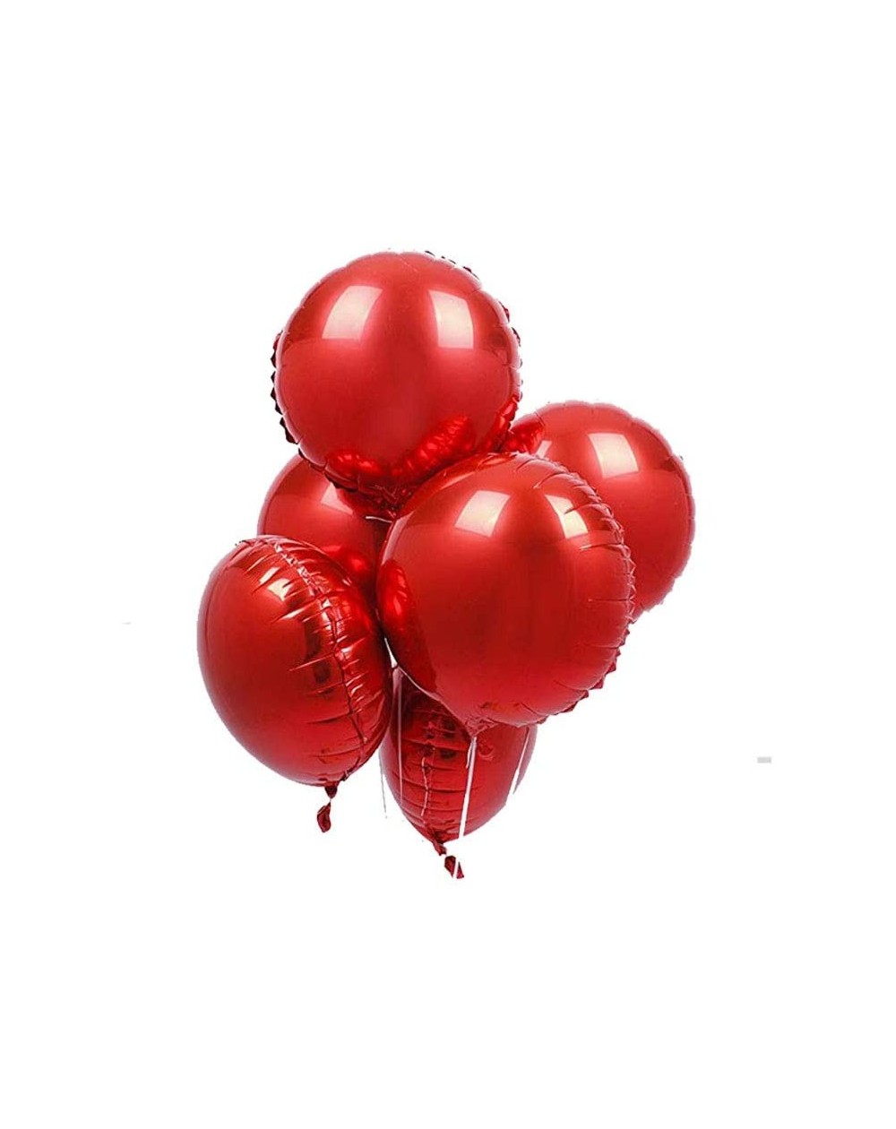 Balloons 20pcs 18 inch Red Round Balloons- Round Shaped Foil Helium Balloons Mylar Balloons for Wedding Birthday Baby Shower ...