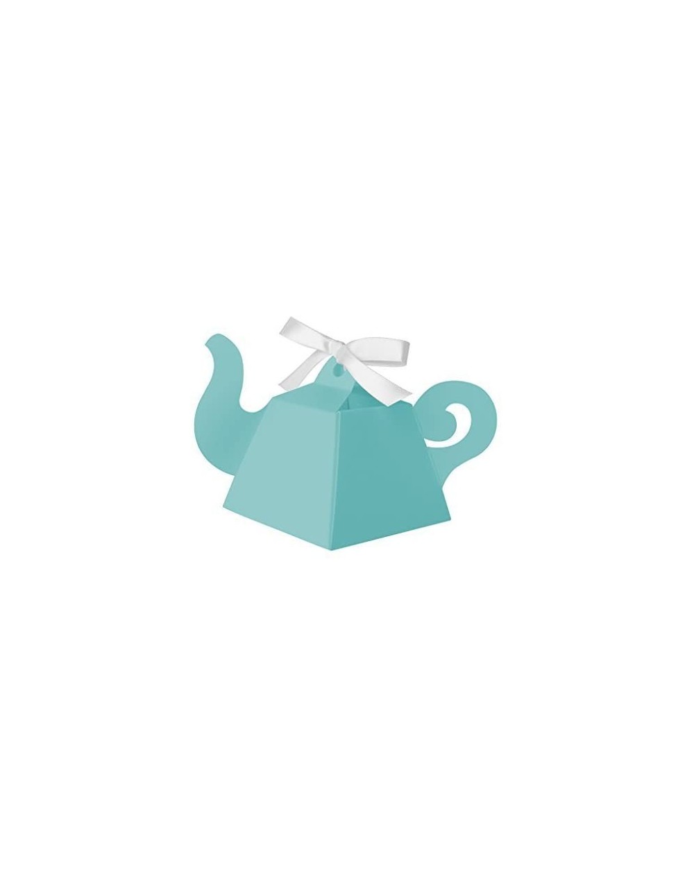 Favors Aqua Teapot Favor Boxes - 25 Pack - Aqua - C61804HRSIR $14.59