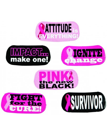 Favors Pink Ribbon Face Tattoos (144 Tattoos) /12 Sheets of 12/Breast Cancer AWARENESS/SURVIVOR/12 DOZEN - C811D8WV8CN $9.37