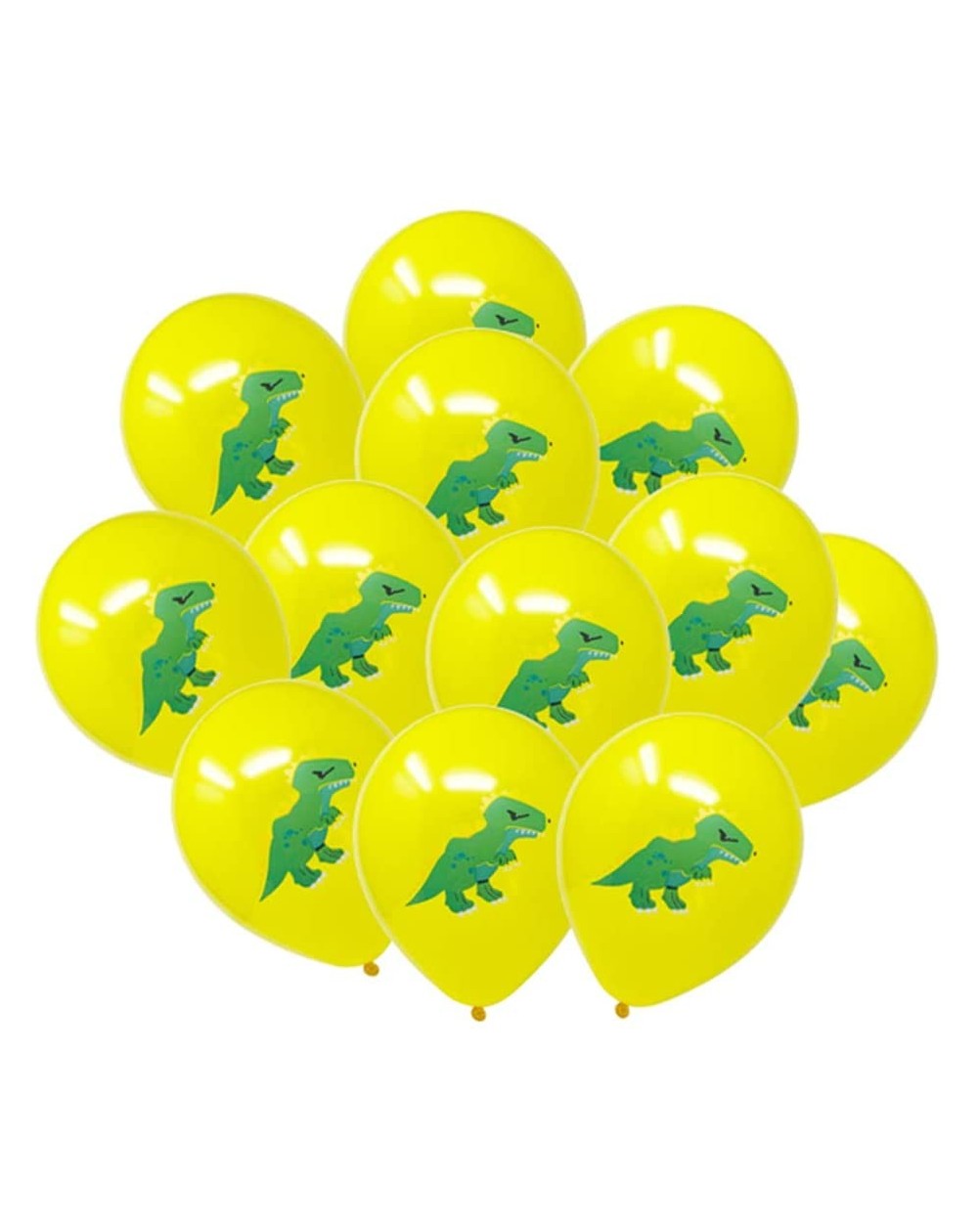 Balloons 12-Inch Dinosaur Party Latex Balloons (25pcs- Yellow) - Yellow - CN18AILLH8X $8.96