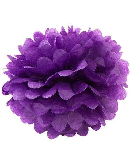 Tissue Pom Poms Set of 5 - Purple 8" - (5 Pack) Tissue Pom Poms Flower Party Decorations for Weddings- Birthday- Bridal- Baby...