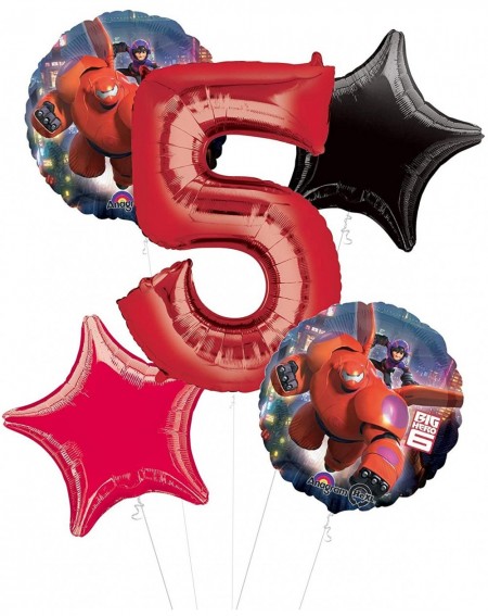 Balloons Big Hero 6 Party Supplies 5th Birthday Balloon Bouquet Decorations - C418QN9AXLK $33.77