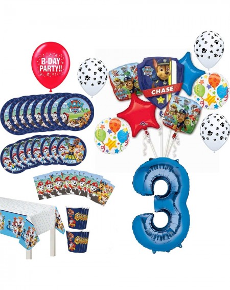 Balloons Paw Patrol Party Supplies 3rd Birthday 8 Guest Table Decorations and Balloon Bouquet - C019795X6DW $34.02