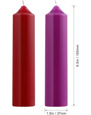 Candles Low Temperature Candles- Romantic Candles for Wedding Home Decor or Couples (2PCS) - Red - CC18LH29NYL $25.57