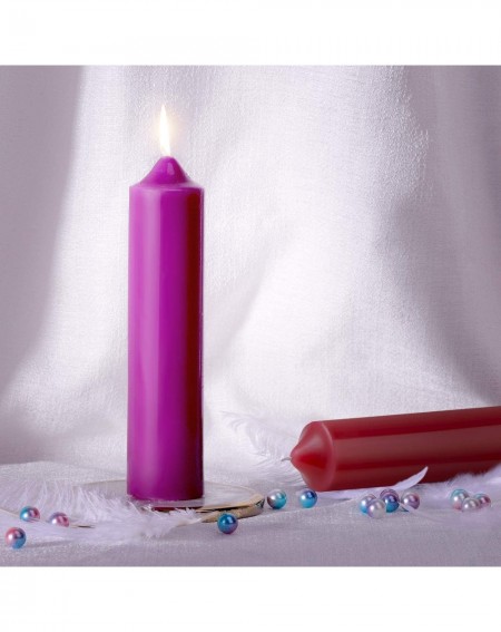 Candles Low Temperature Candles- Romantic Candles for Wedding Home Decor or Couples (2PCS) - Red - CC18LH29NYL $13.98