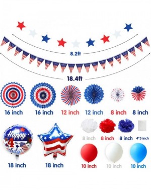 Party Packs Independence Day Party Supplies Set 25Pack American Day Patriotic Decor Themed Party Favors Including Paper Fans ...