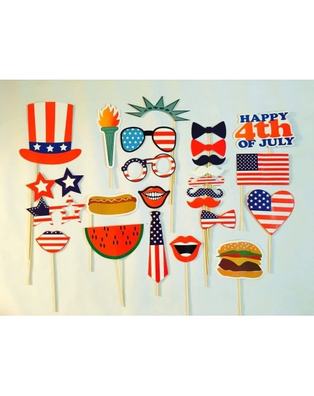 Photobooth Props 4th of July Photo Booth Props- Independence Day Party Decorations- Attached to the Sticks- by USA-SALES Sell...