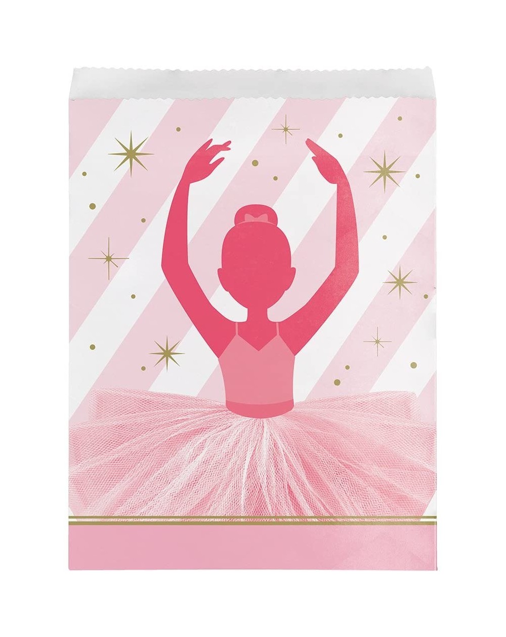 Tablecovers 120-Count Large Paper Treat Bags Twinkle Toes - Large Treat Bags - C2185N9GDUC $11.77