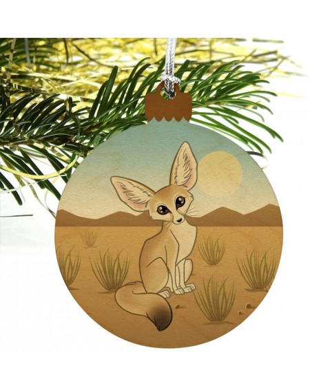 Ornaments Fennec Fox Wood Christmas Tree Holiday Ornament - CQ1926UI2AS $8.48