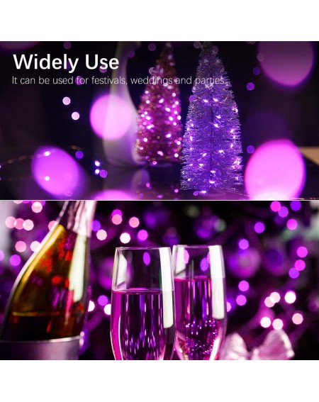 Indoor String Lights 8 Pack Fairy Lights 7.2ft 20 LEDs Mini Twinkle Lights Battery Operated Halloween String Lights Copper Wi...
