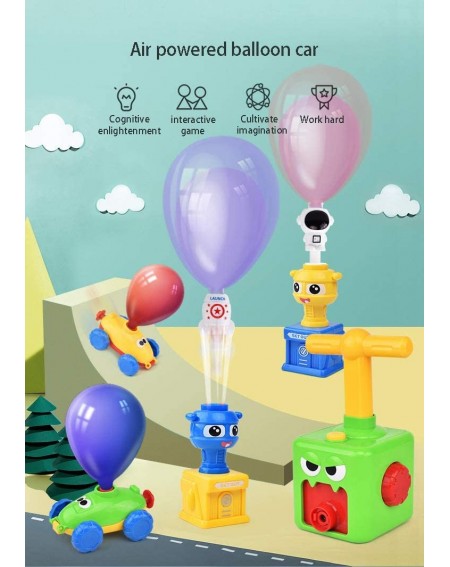Balloons Balloon Powered Cars - Balloon Racers Aerodynamic Cars Children's Science Toy- Children Inertial Power Balloon Car- ...