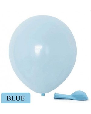 Balloons Pastel Blue Balloons 12 inch 50pcs Latex Party Balloons Baby Shower Helium Balloons Blue Birthday Balloon - Blue - C...