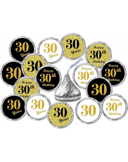 Favors 30th Birthday Kisses Stickers- (Set of 324) Chocolate Drops Labels Stickers for 30th Birthday- Hershey's Kisses Party ...