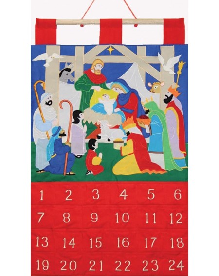 Advent Calendars Alleluia Fabric Advent Calendar (Countdown to Christmas) - CZ12FT2UPMD $29.96
