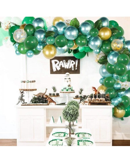 Balloons Jungle Safari Theme Baby Shower Decorations Boy - Balloon Garland Arch Kit- Tropical Leaves Decoration- Colorful Bal...