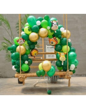 Balloons Balloon Garland Arch Kit Jungle Safari Theme Party - With Animal Balloons- Colorful Balloons- Balloon Strip and Palm...